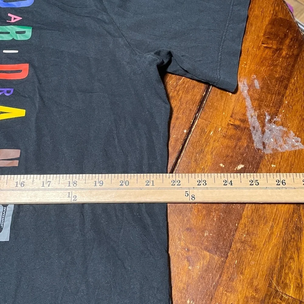 Jordan Black Tee with Colorful Lettering